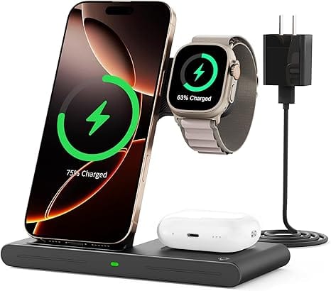 ESR for Qi2 15W MagSafe Car Mount Charger, Qi2-Certified MagSafe Car Charger, Dashboard/Windshield Magnetic Wireless Car Charger, Car Phone Mount for iPhone 16/15/14/13/12, S25, Fast Charging, Black