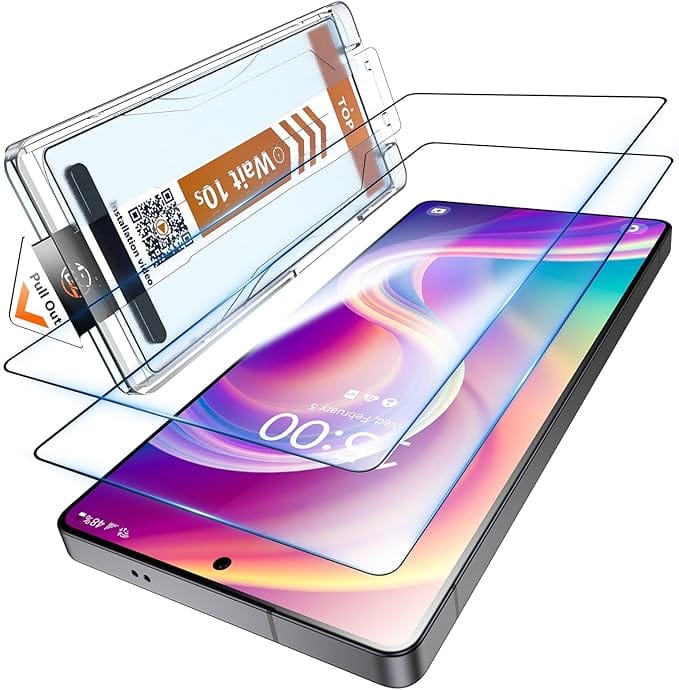 LK 2 Pack for Samsung Galaxy S25 Ultra Screen Protector [9H+ Military Grade Shatterproof] [0 Dust & 0 Bubbles] HD Tempered Glass Screen Protector for S25 Ultra Full Coverage, Easy Installtion