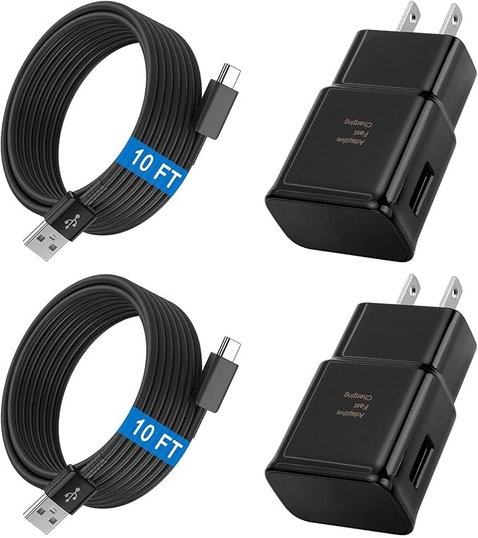 ndroid Phone Charger Type C Charger with 10 FT C Charger Cable Fast Charging for Samsung Galaxy S10/S10e/S10+/S9/S9+/S8/S8+/S23/S22/S21 Ultra/S20/Note 20/Note 10/Note 9/S25/s25+/S24/S24+/S24 Ultra