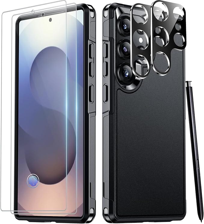 SPIDERCASE Designed for Samsung Galaxy S25 Ultra Case, [10 FT Military Grade Drop Protection] Heavy Duty Shockproof Phone Case for Galaxy S25 Ultra 6.9 inch, Black